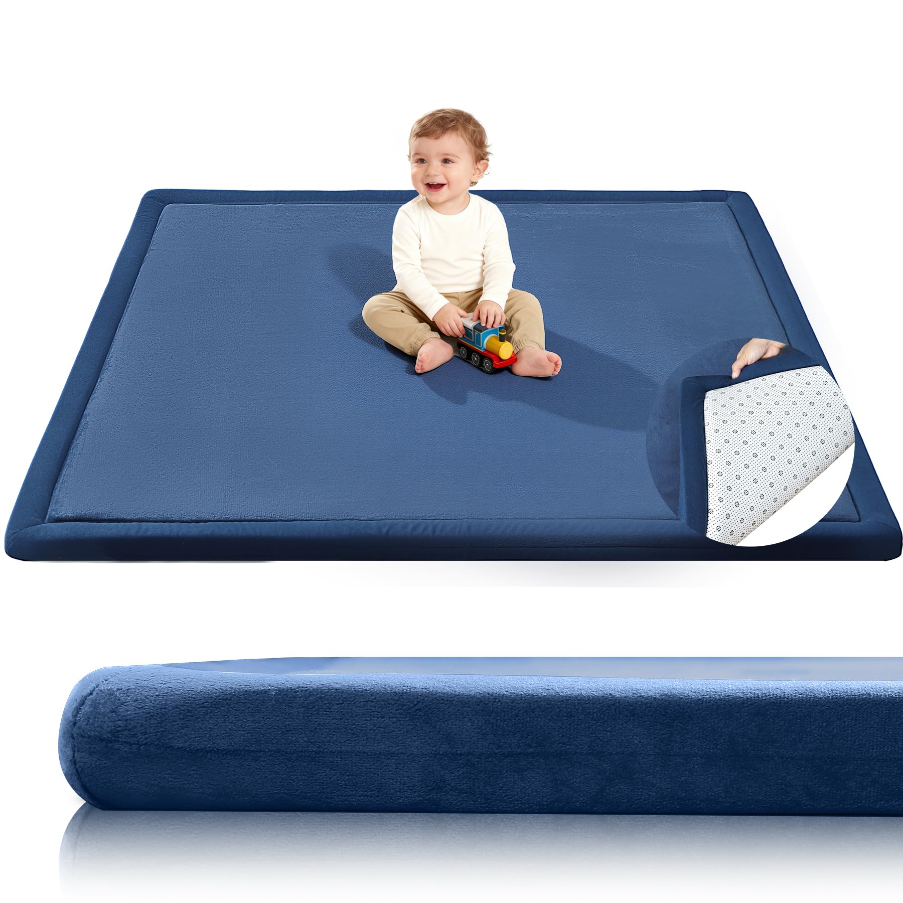 SEPARO baby play mat ultra-soft surface for comfy tummy time and floor play.