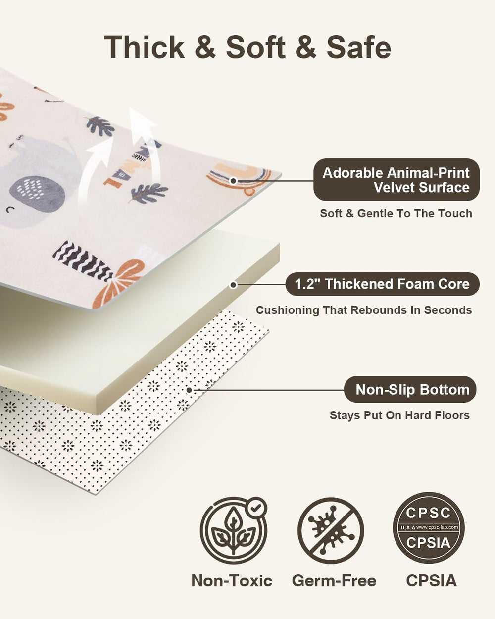 SEPARO care guide shows wipe-clean surface for quick tidy-ups.