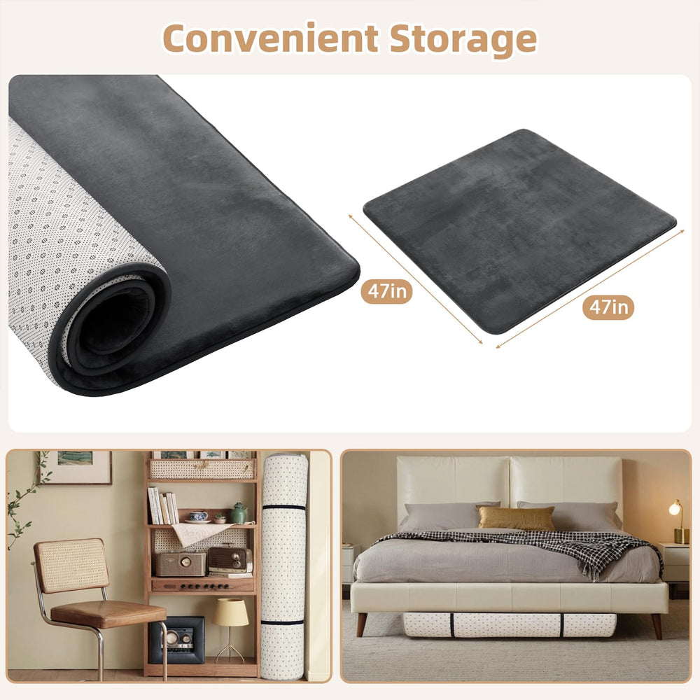 SEPARO compact-mat design folds for quick transport and stacking.