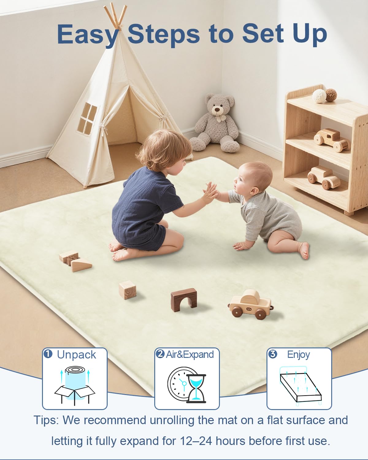 SEPARO foldable storage with elastic bands for easy transport and storage