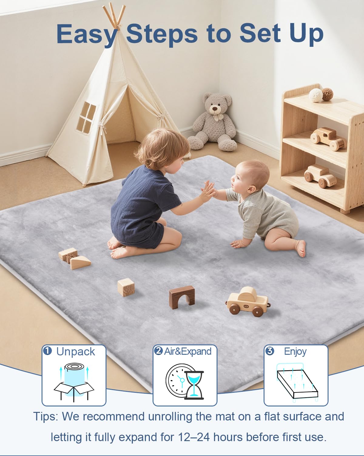 SEPARO ideal for indoor or outdoor use during crawling and learning play.