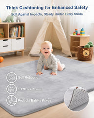 SEPARO play mat ultra-soft flannel surface for comfy play sessions