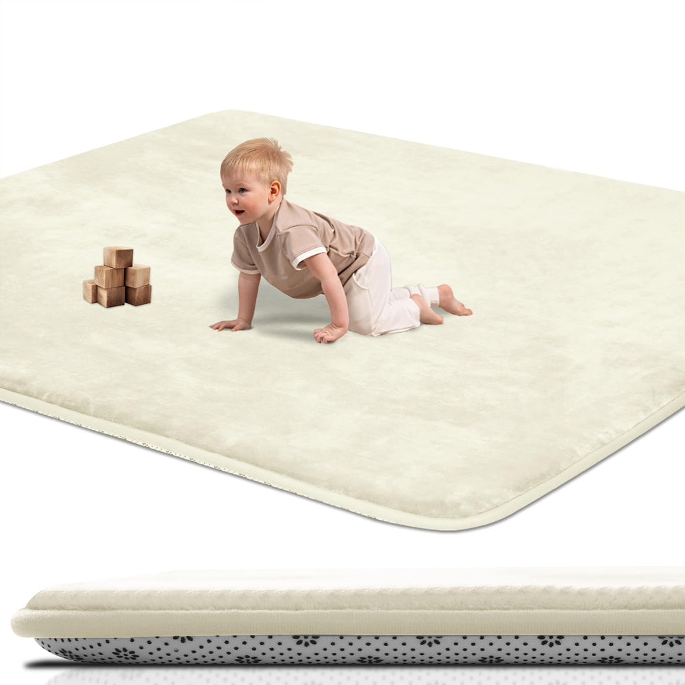 SEPARO thick baby play mat top view shows foam-core comfort for safe floor play