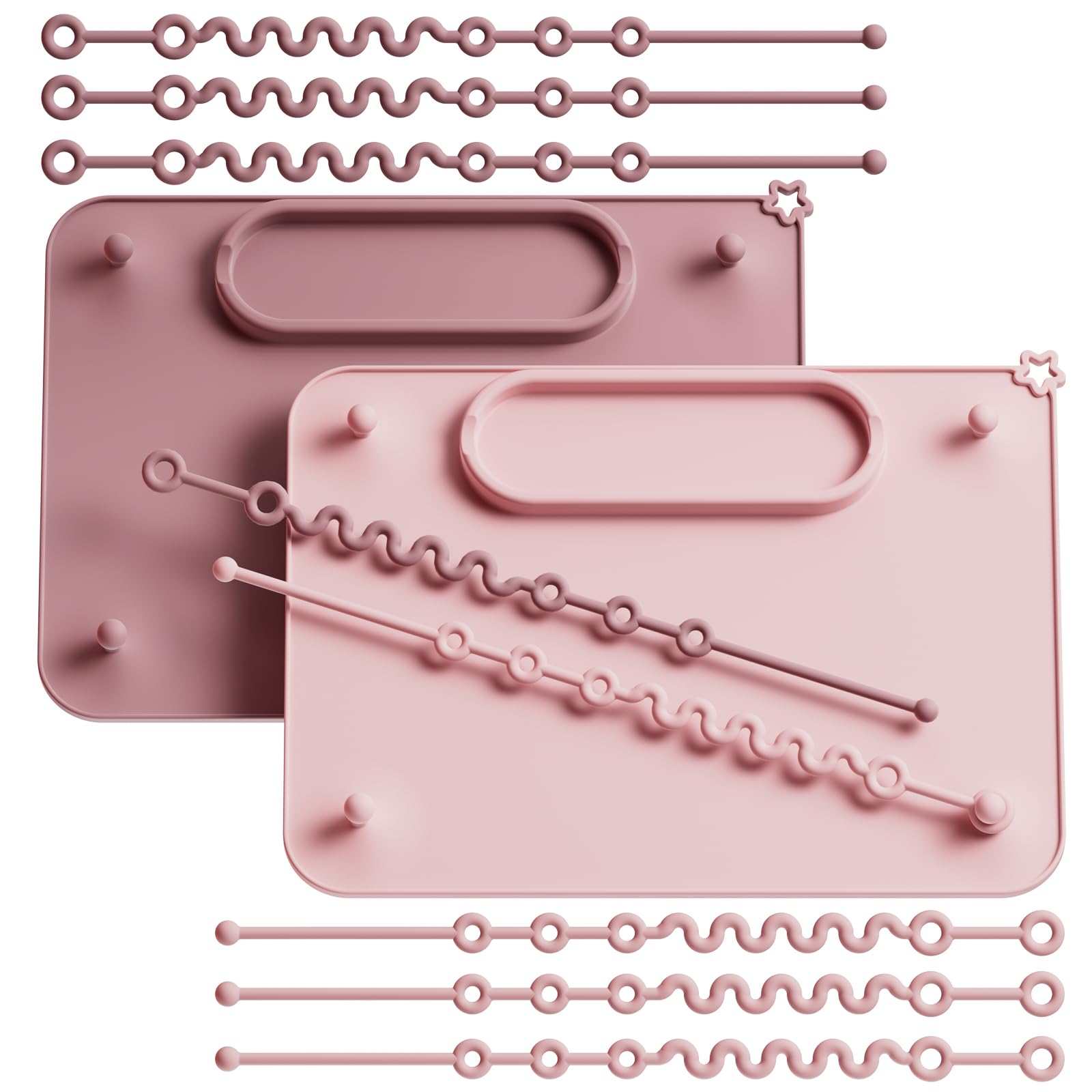 Seposeve 2-pack silicone mats with suction base keeps pacifiers off the floor