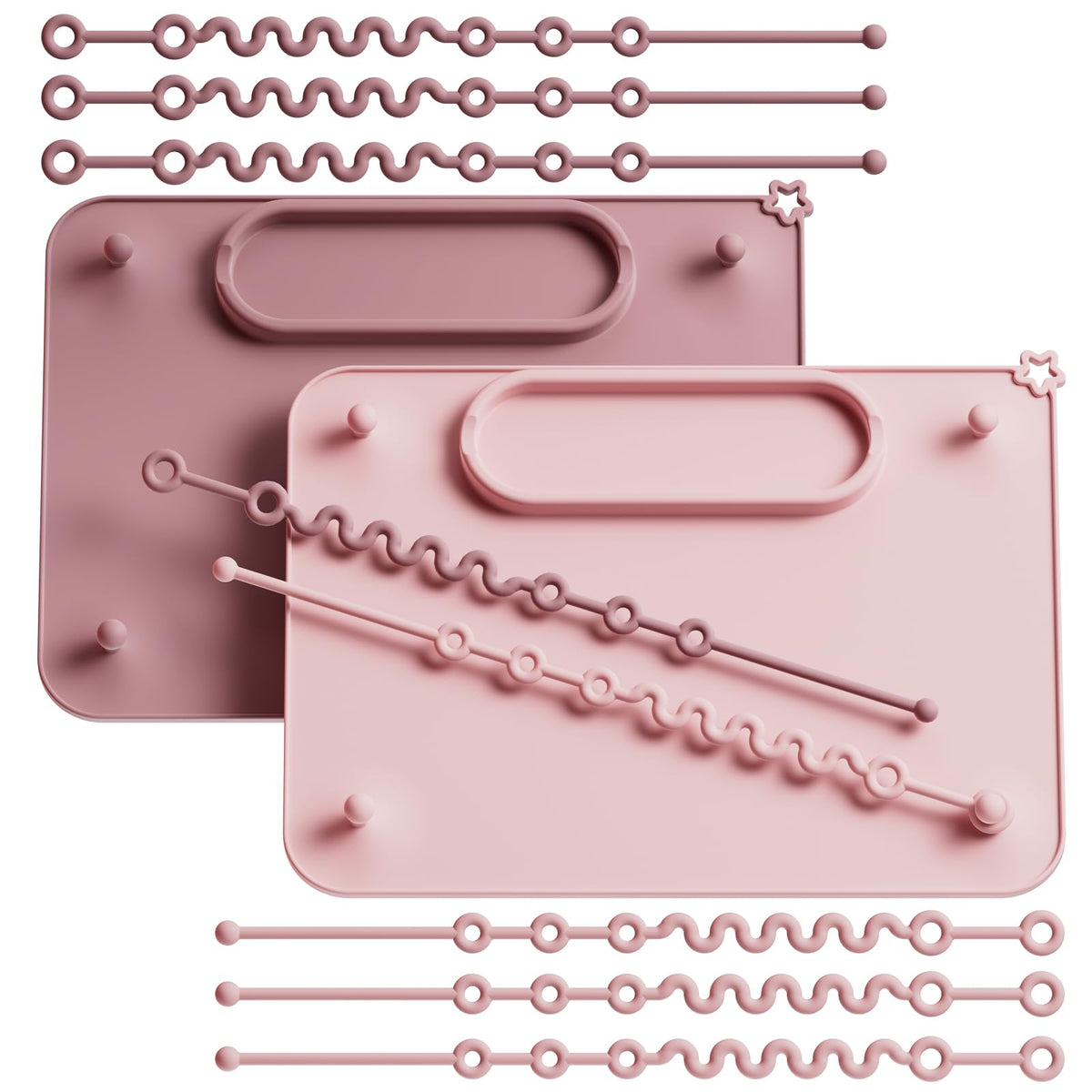 Seposeve 2-pack silicone mats with suction base keeps pacifiers off the floor