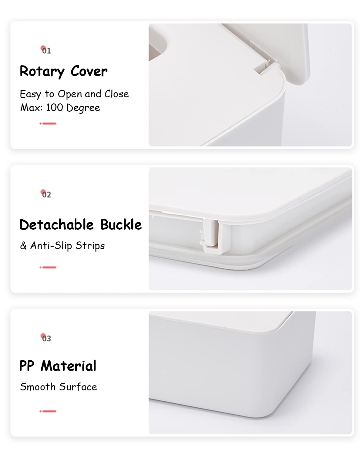 Seposeve 2Pack Wipes Dispenser compact case holds up to 80 wipes for busy days.