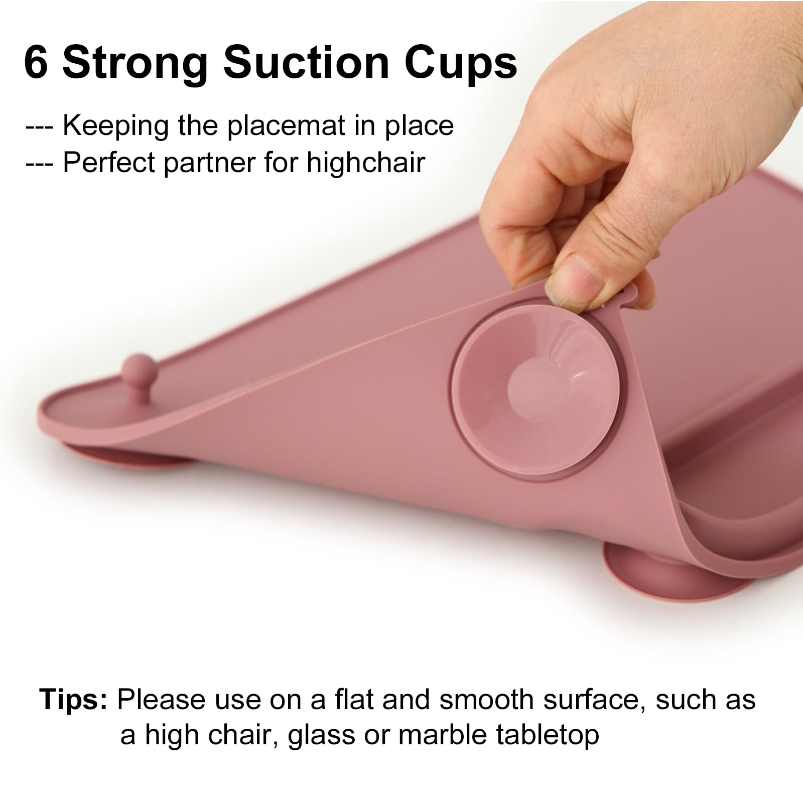 Seposeve baby placemats with stretchable straps prevent toy drops and mess