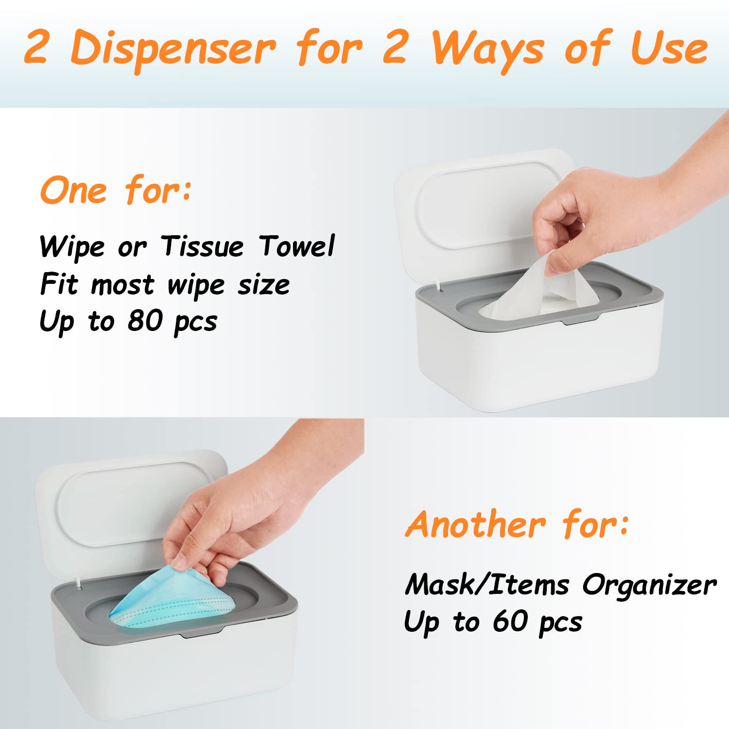 Seposeve lid and silicone ring demonstrate moisture retention for fresher wipes.
