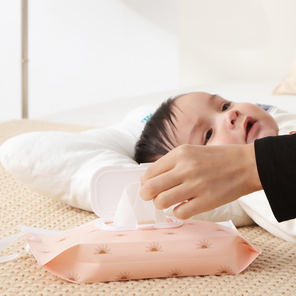 Seposeve improved lid wipe dispenser, easy press-and-open for quick use.