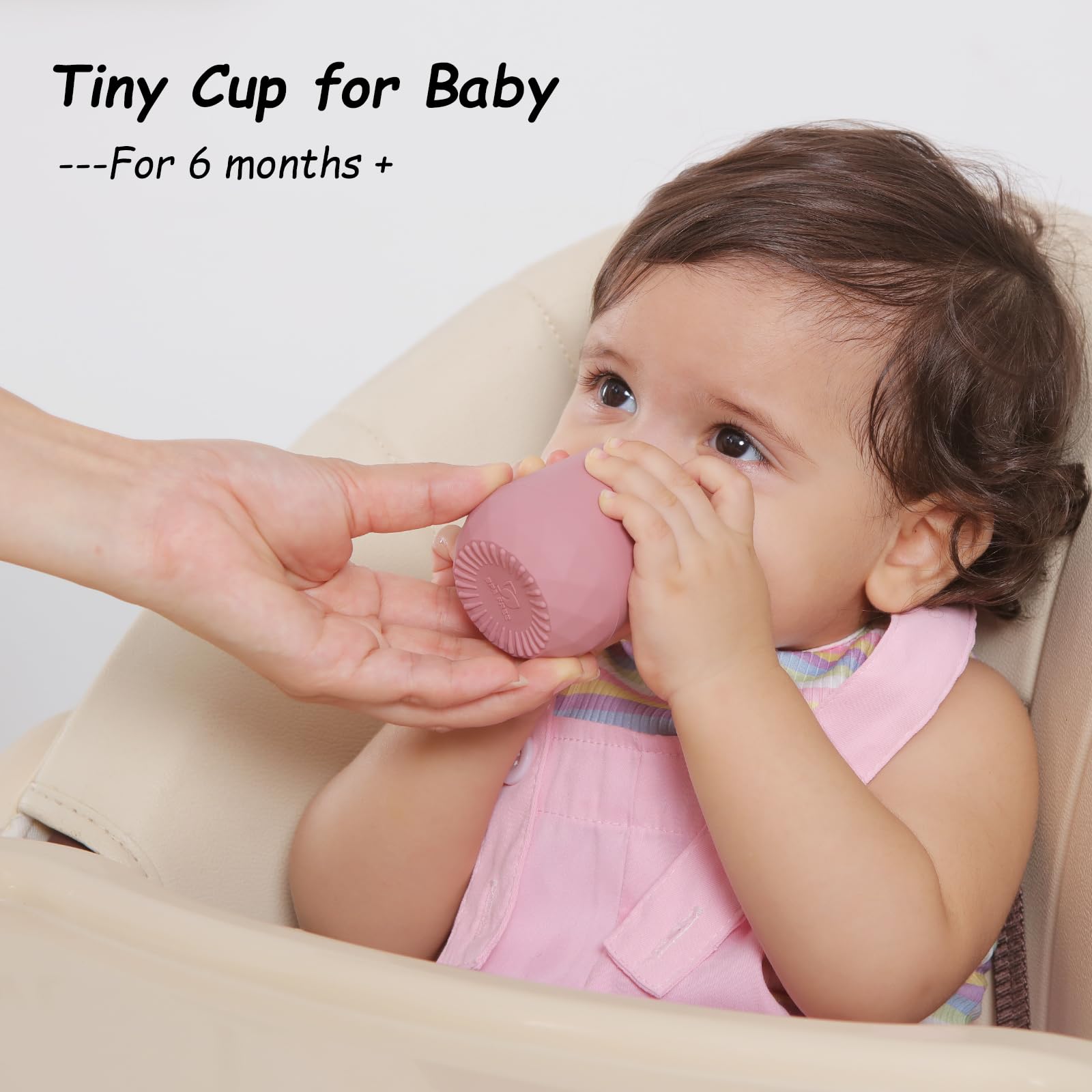 Seposeve silicone baby cups display capacity markings for easy water pours