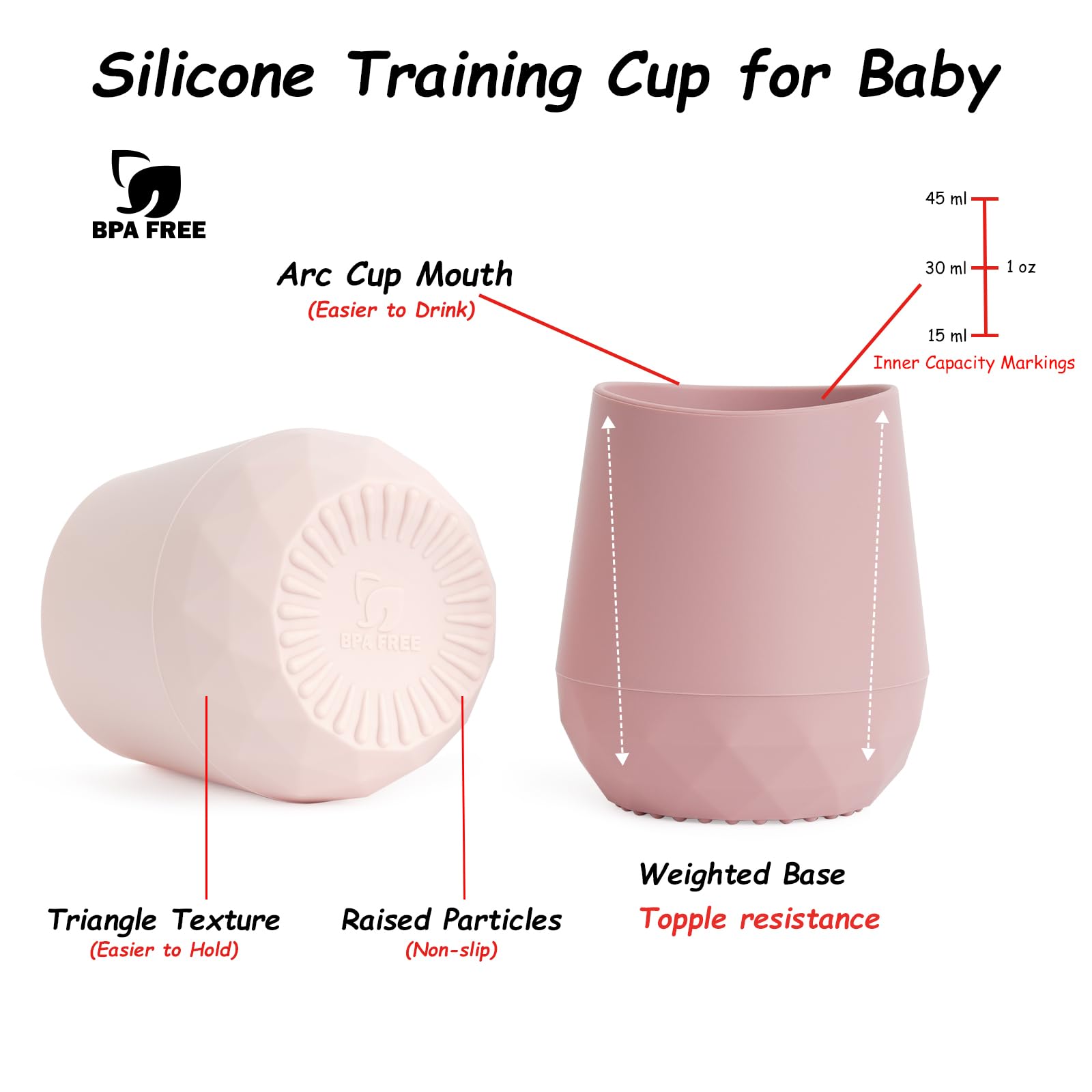 Seposeve silicone baby cups are dishwasher and freezer safe for convenient cleaning