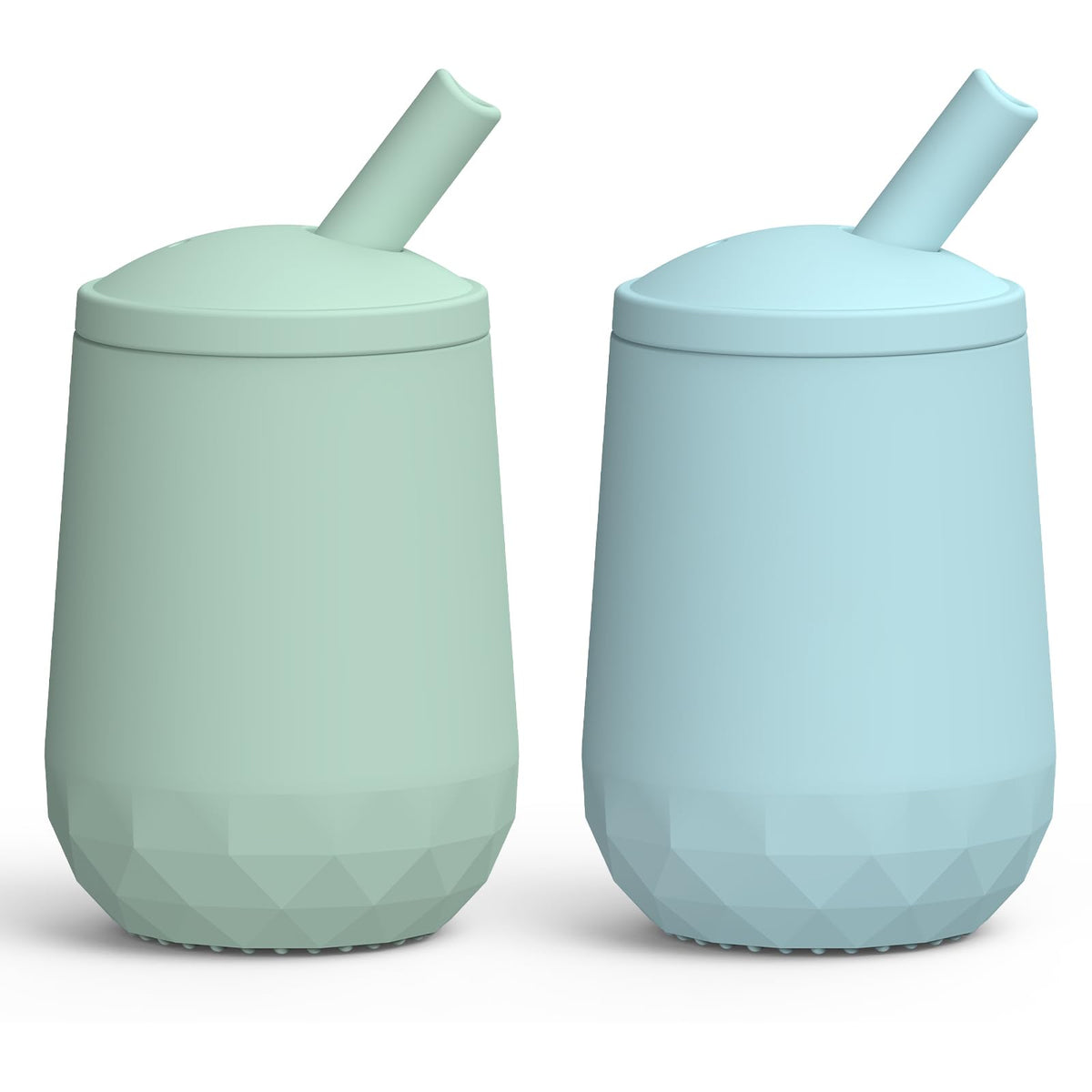 Seposeve silicone straw cup with leakproof lid close-up showing secure seals for mess-free drinking.