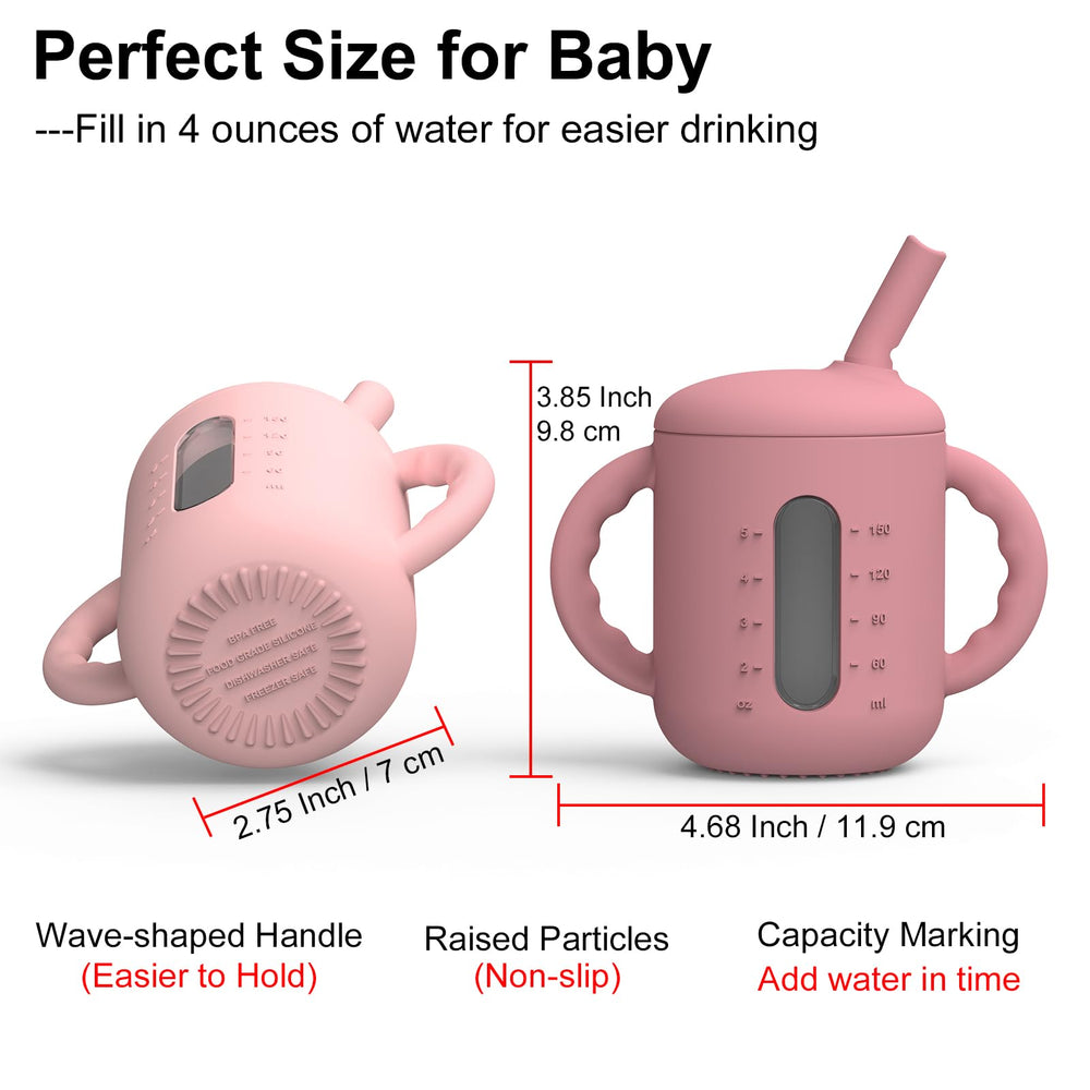 Seposeve sippy cup dishwasher-freezer-safe design simplifies cleaning and reuse