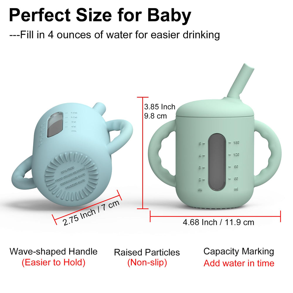 Seposeve sippy cup dishwasher-safe design eases cleaning and reuse.