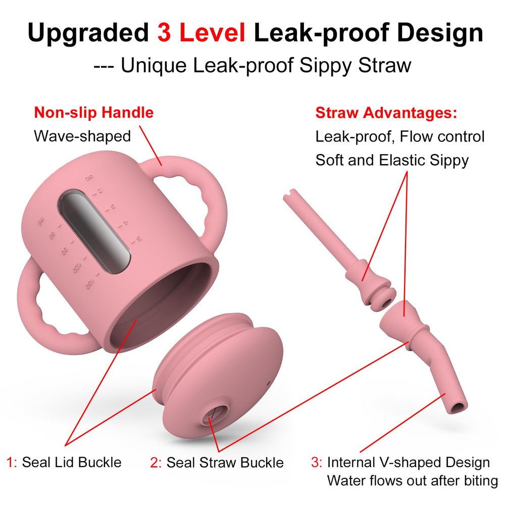 Seposeve sippy cup visual-capacity-window helps parents monitor daily intake easily