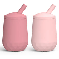 Seposeve two-pack silicone straw cups leak-proof seal close-up