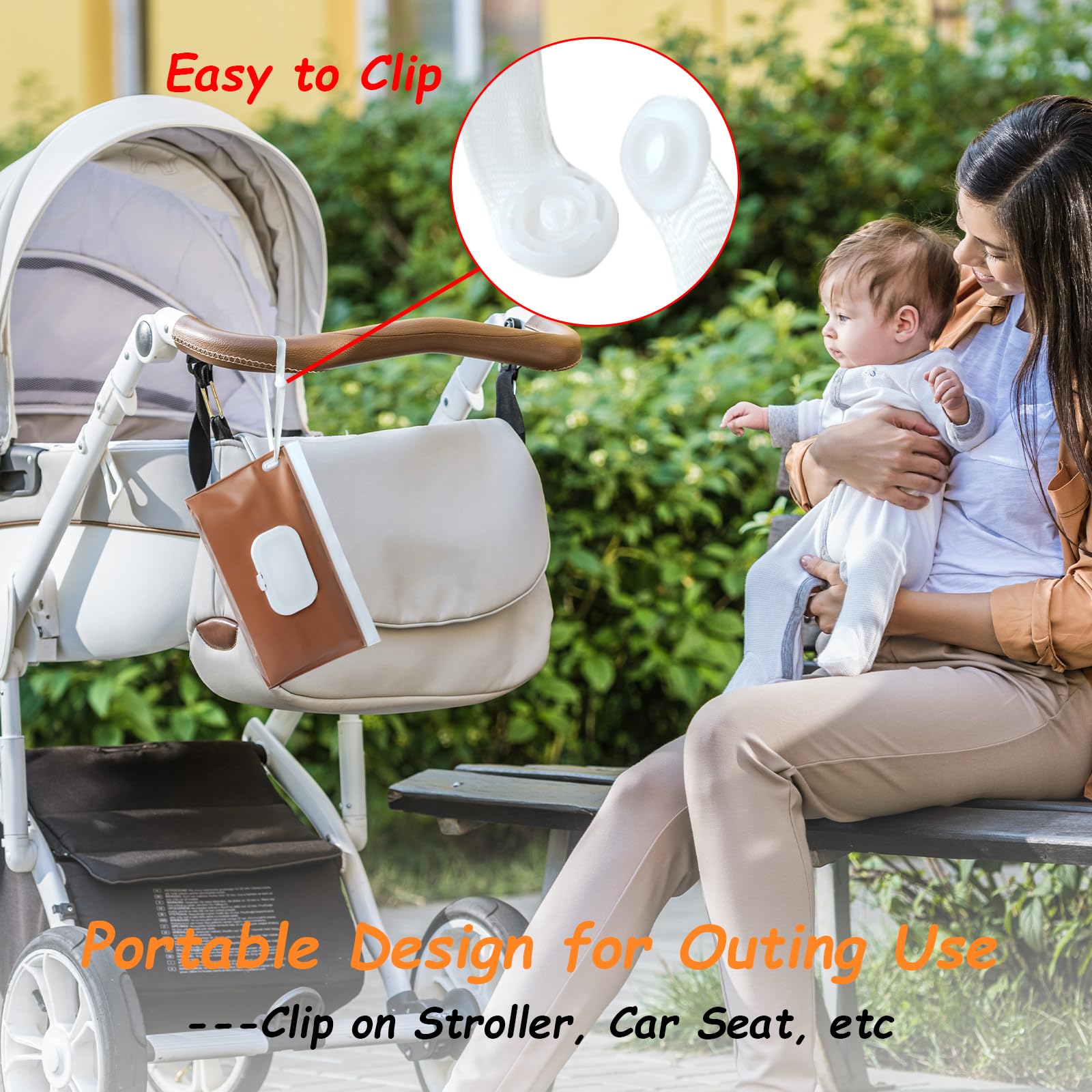 Seposeve wipe case with dust-proof lid protects wipes during car rides
