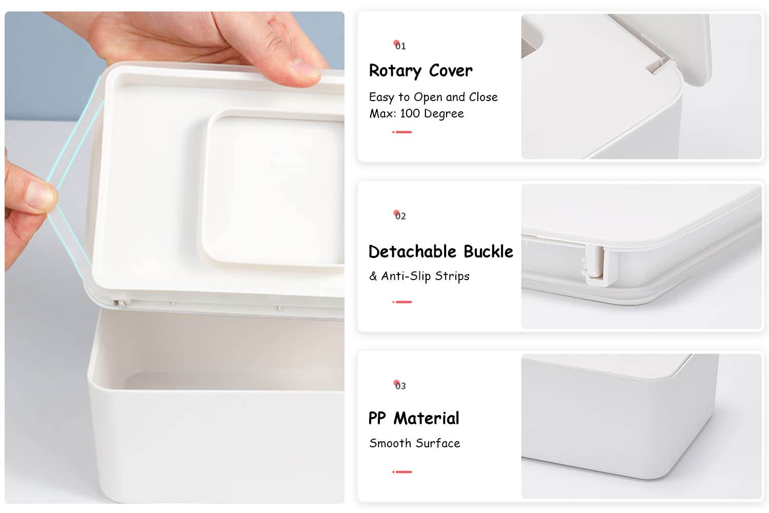 Seposeve wipes-dispenser-80-wipes-capacity demonstrates substantial storage for busy families.
