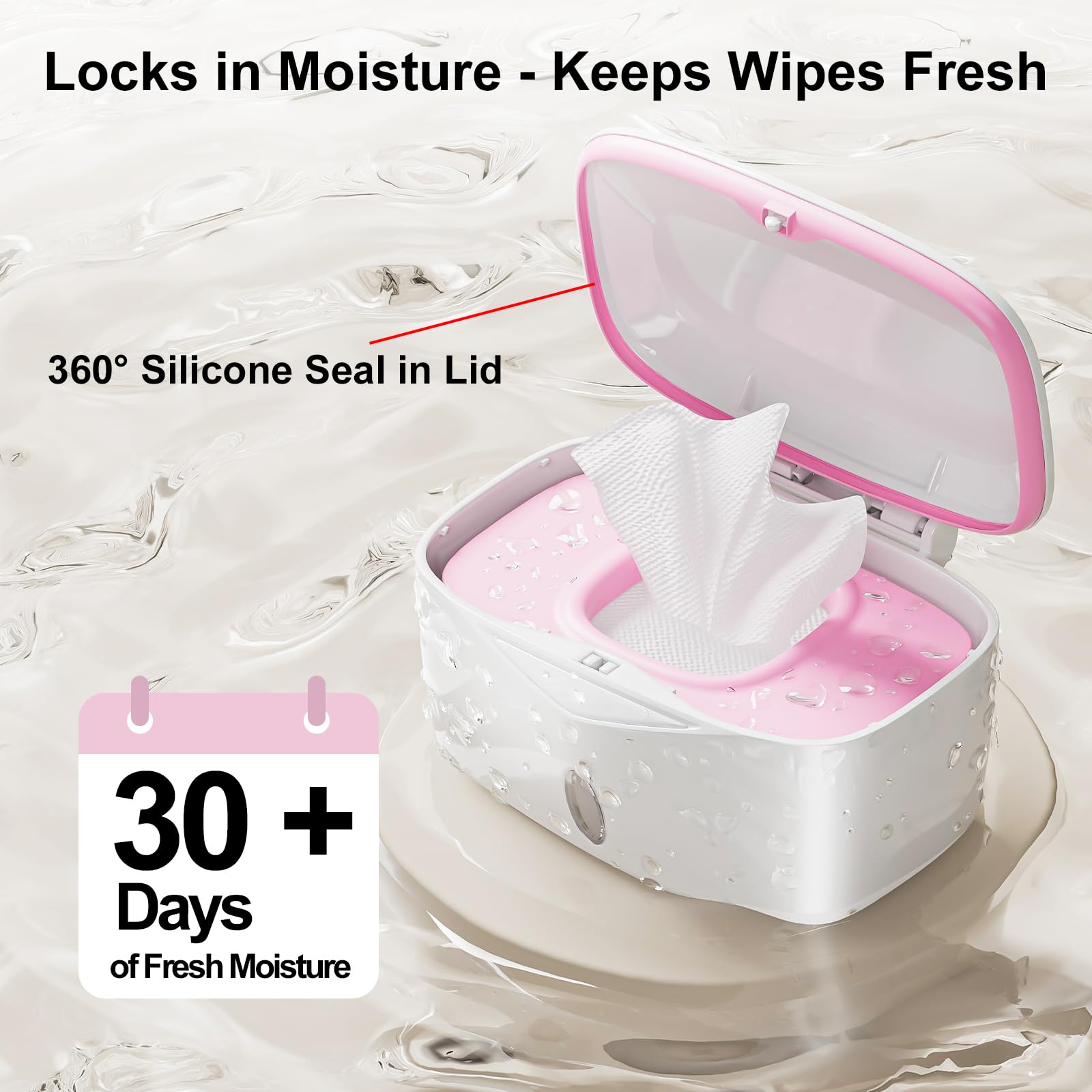 Seposeve wipes dispenser automatic flip lid enables easy one-handed access during messy moments.
