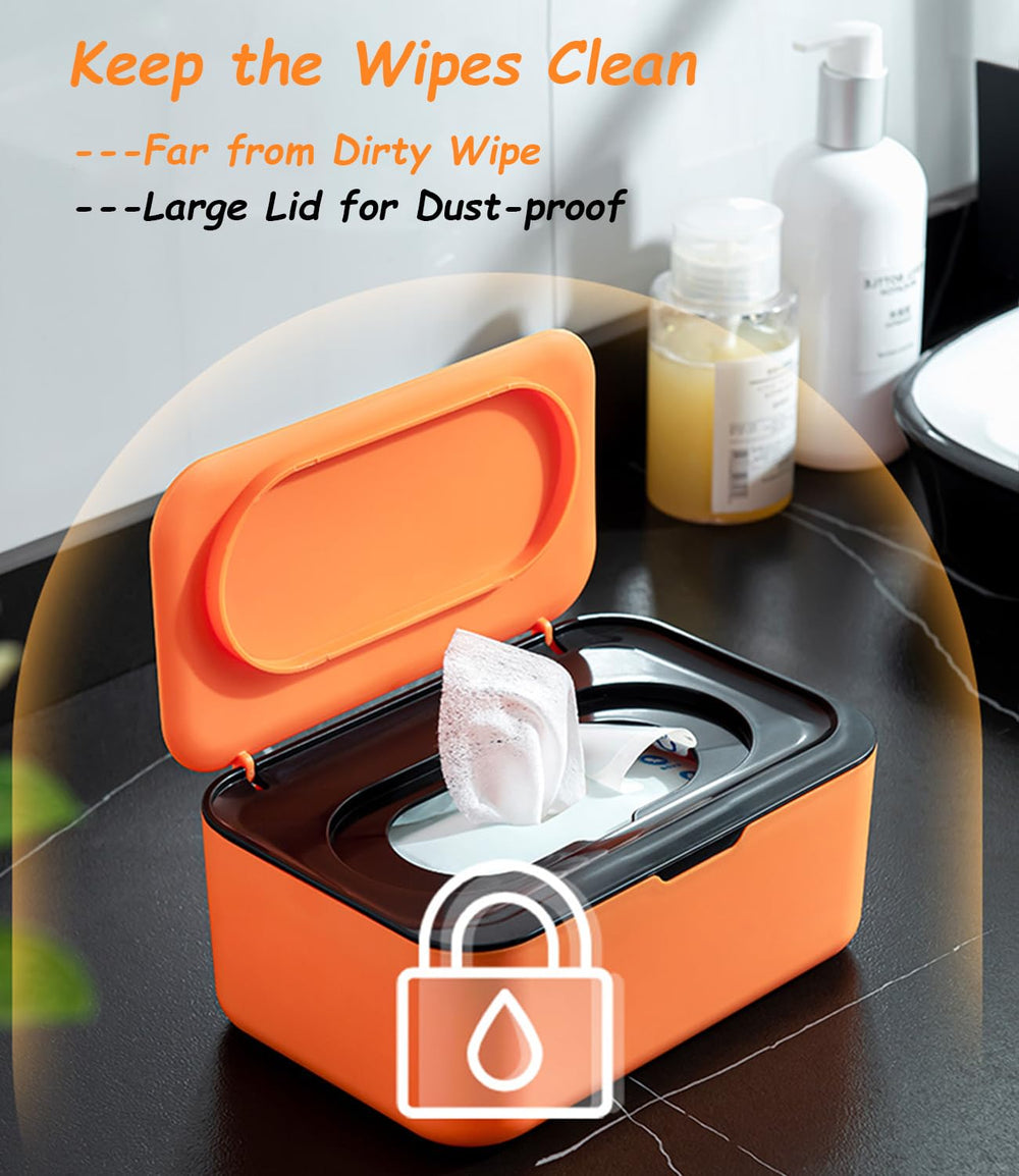 Seposeve wipes dispenser with dust cover keeps wipes clean and ready