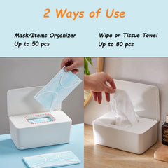 Seposeve wipes-dispenser-dust-proof-lid protects wipes from dust in any room.
