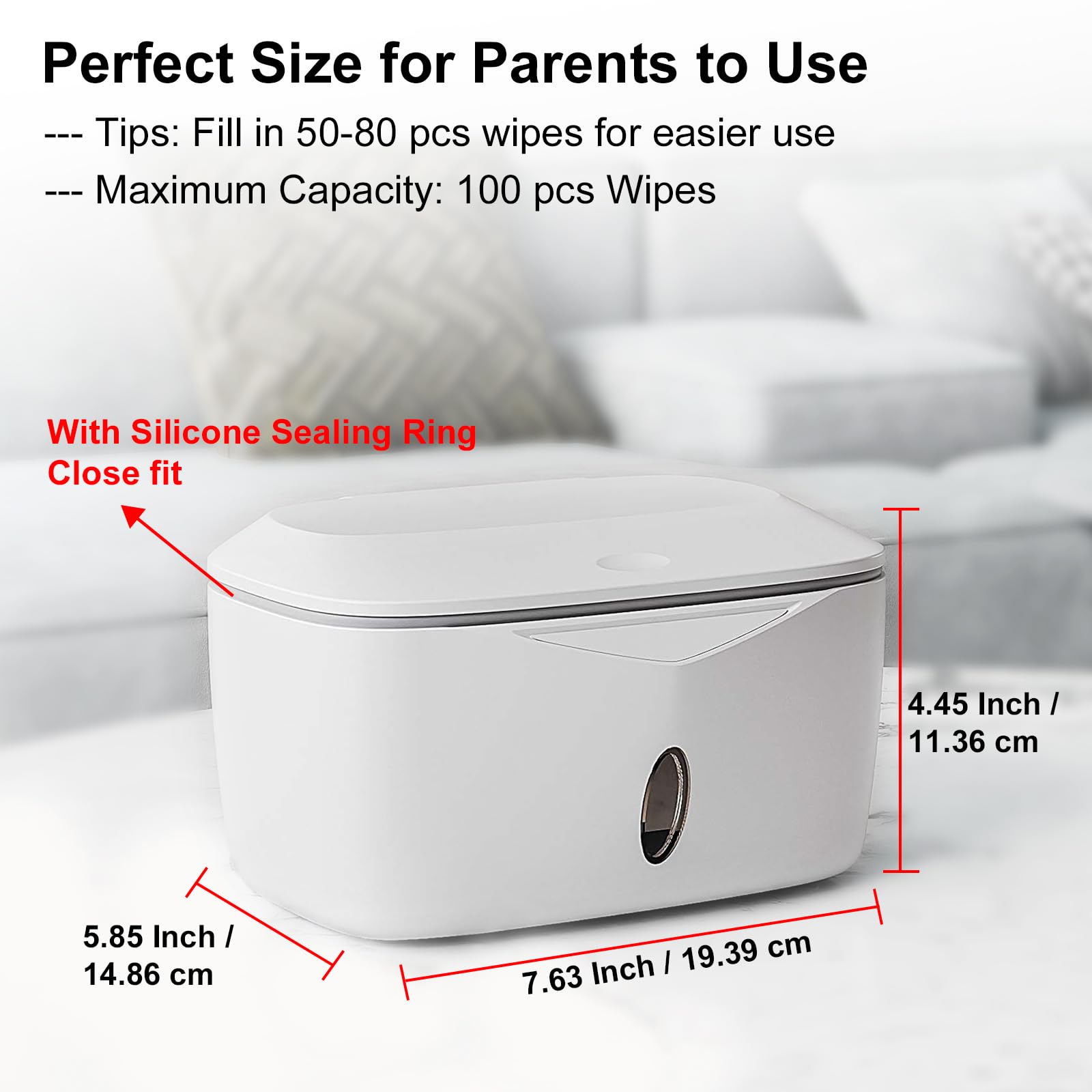 Seposeve non-slip base stays steady on any surface for mess-free use.