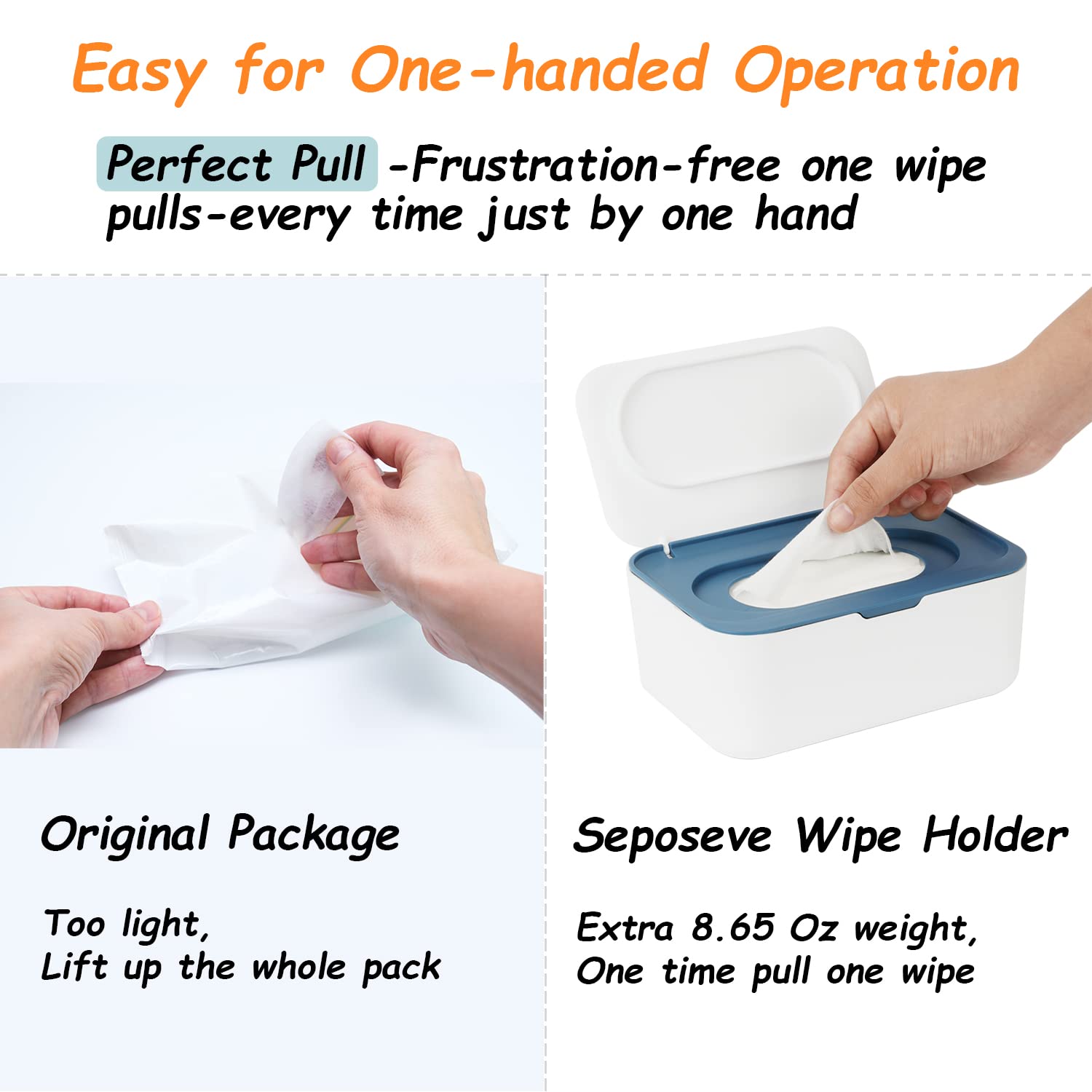 Seposeve wipes dispenser silicone ring close-up shows sealed interior to slow evaporation