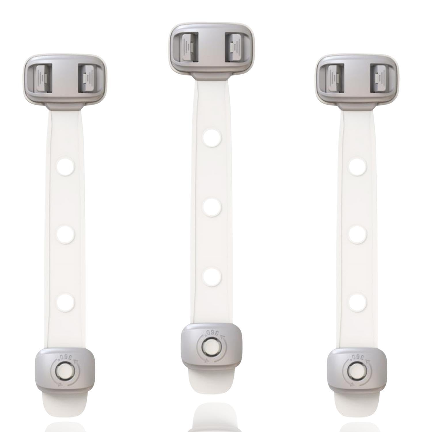 SEQUHITKU baby proofing locks in packaging illustrate quick, tool-free setup.