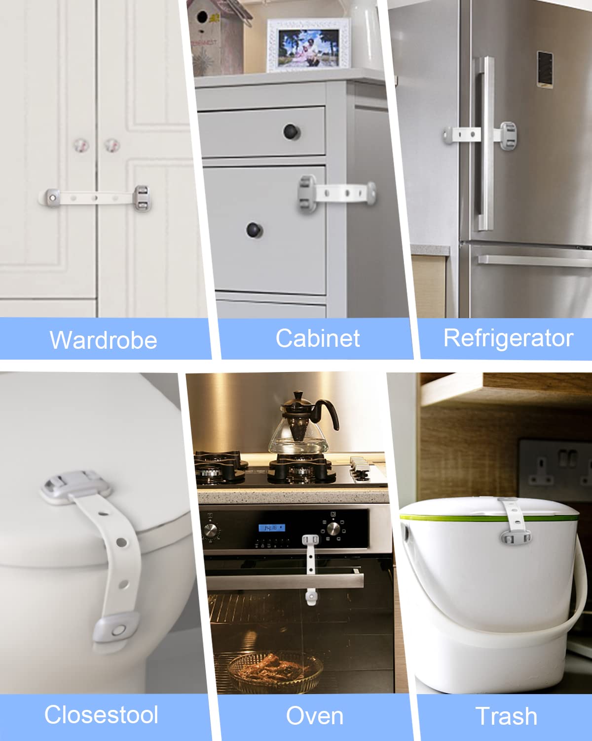SEQUHITKU toilet seat lock attachment in bathroom use conveys child safety without drilling.