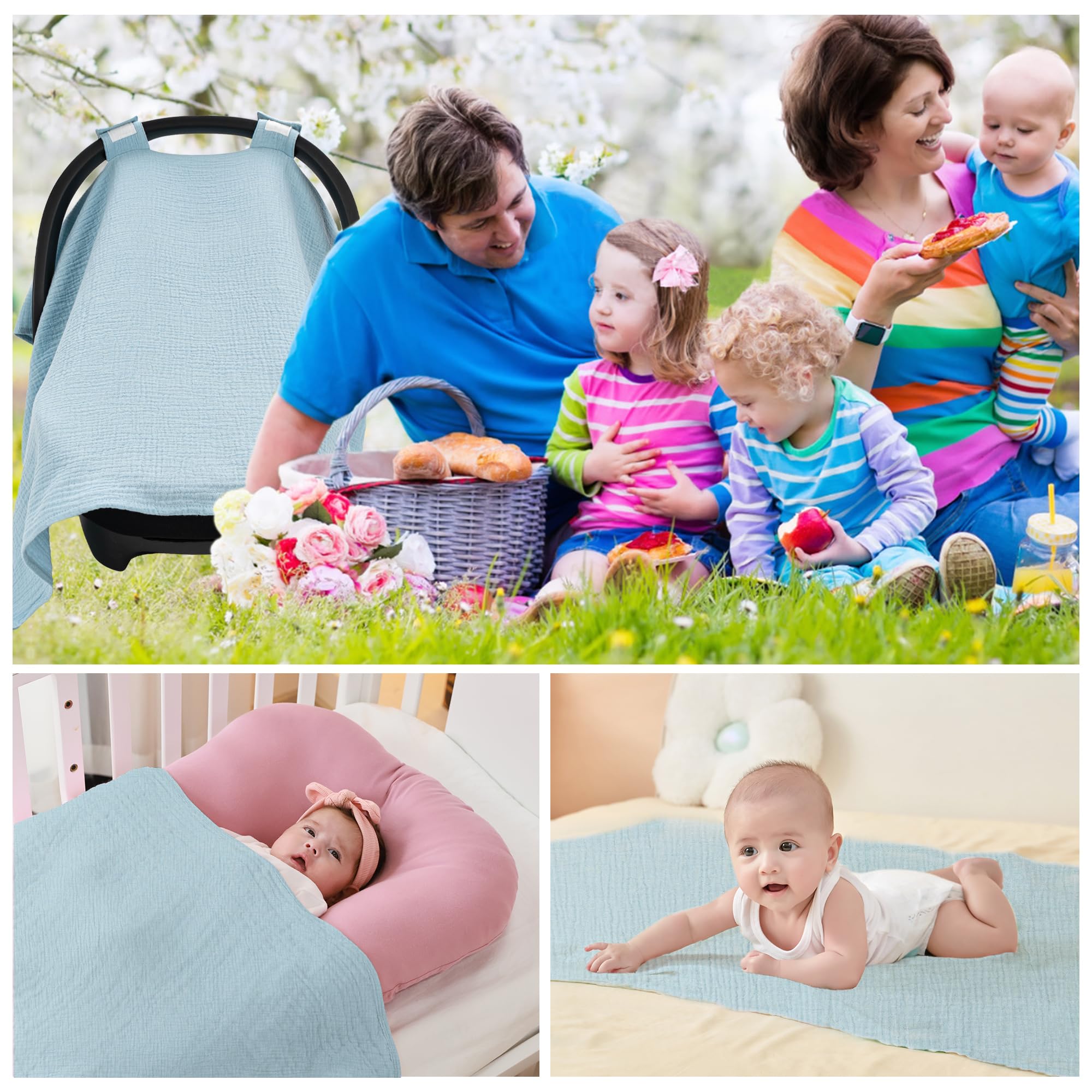 SERAPHY baby car seat cover is a thoughtful gift for showers