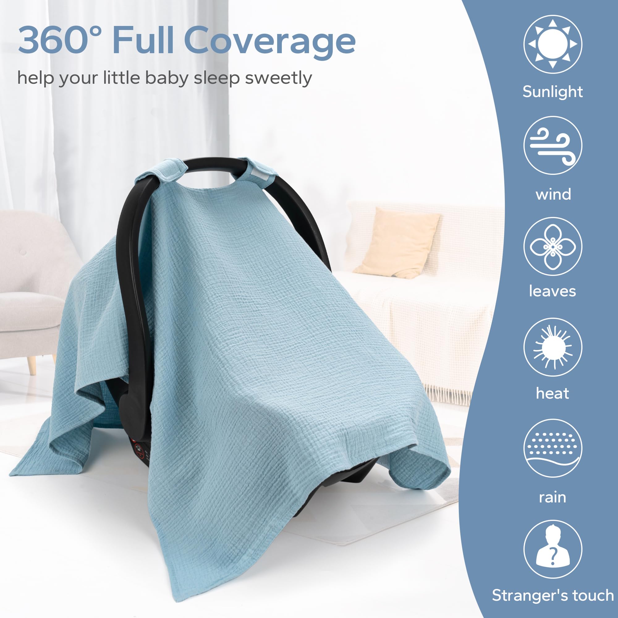 SERAPHY stylish blue print adds trendy look while protecting from sun