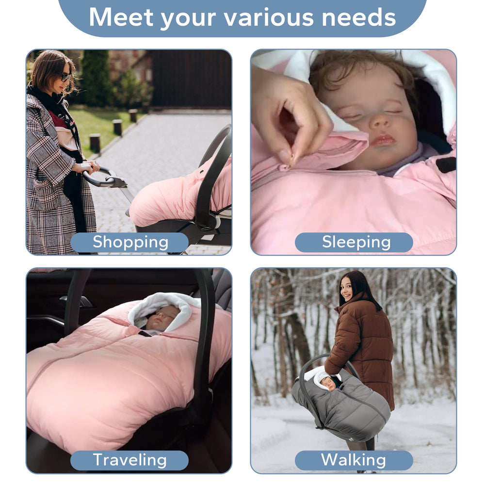 SERAPHY car seat cover eye-contact-friendly design keeps baby in view