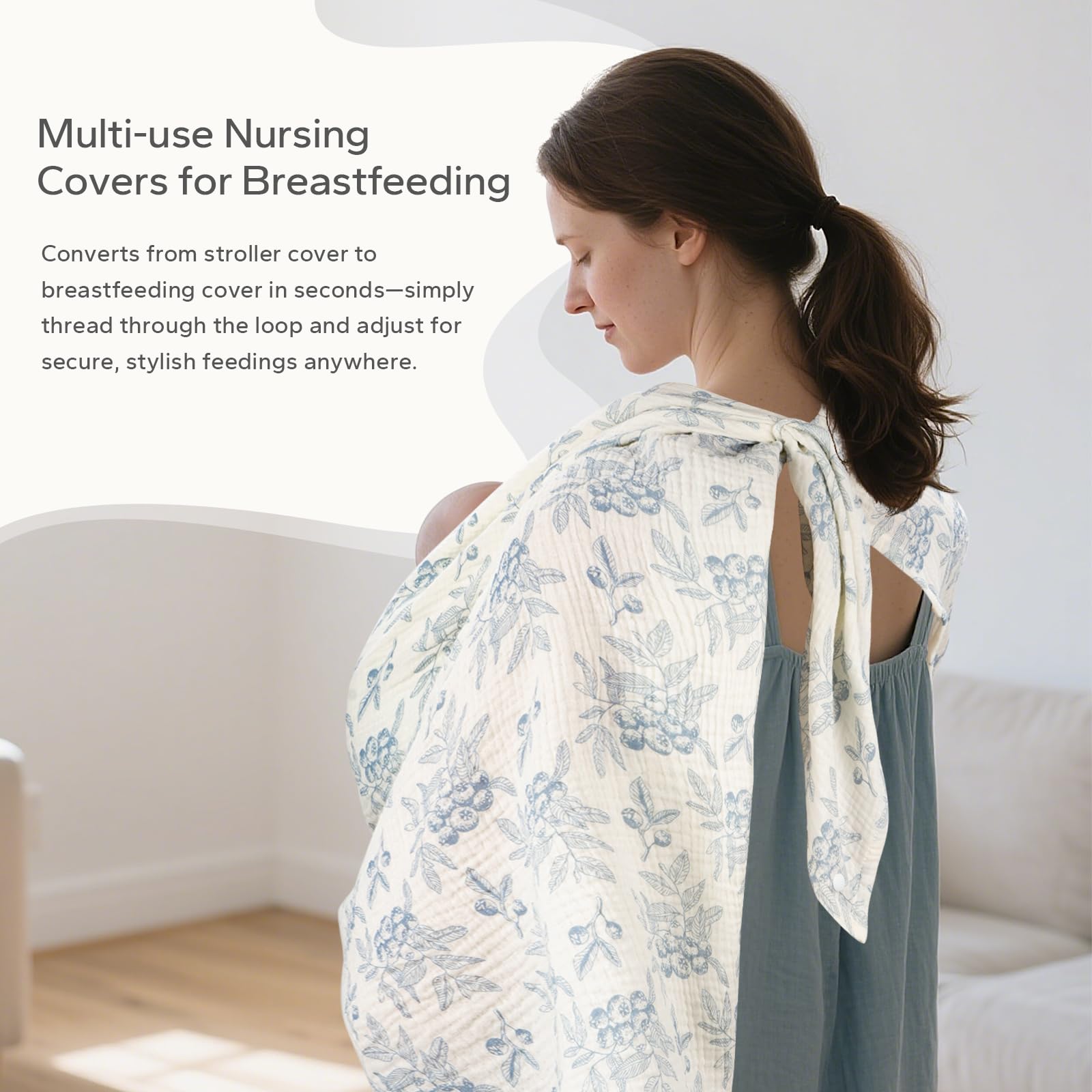 SERAPHY foldable-compact design fits in a diaper bag easily