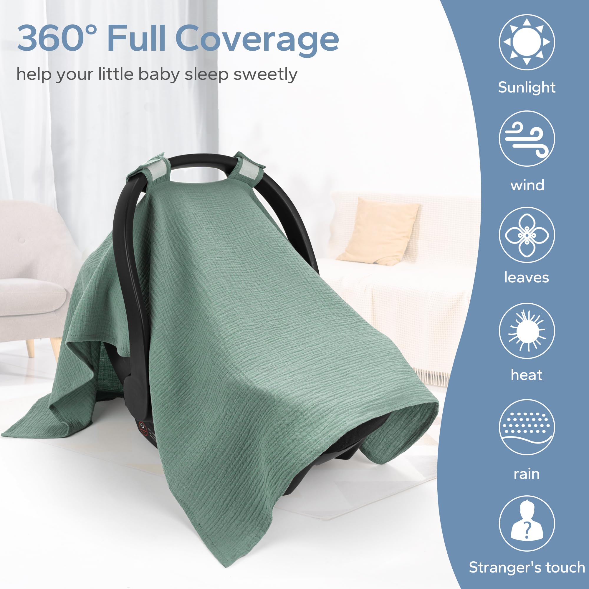 SERAPHY newborn swaddle blanket for versatile comfort.