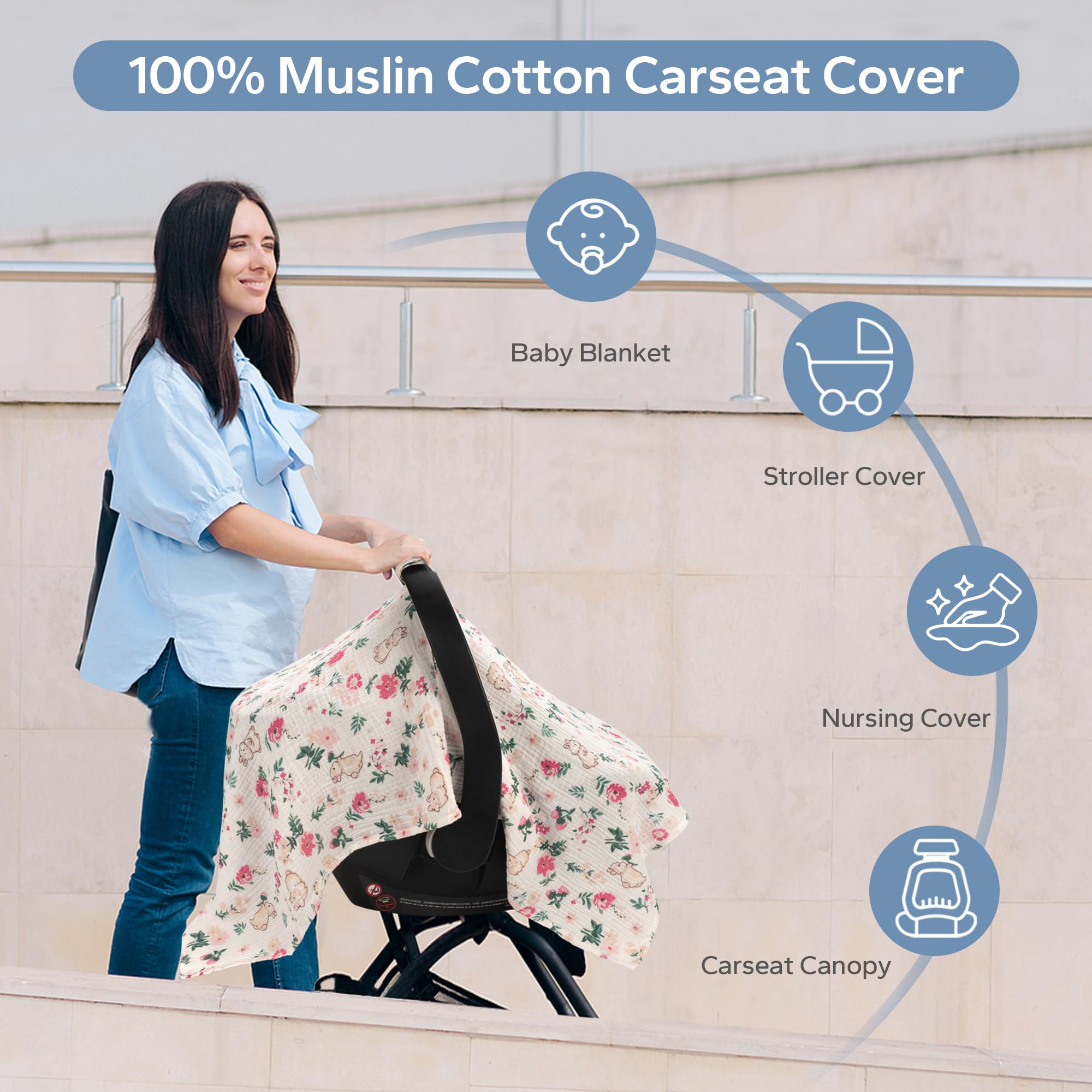 SERAPHY Rabbits adjustable Velcro straps keep the cover secure during rides.