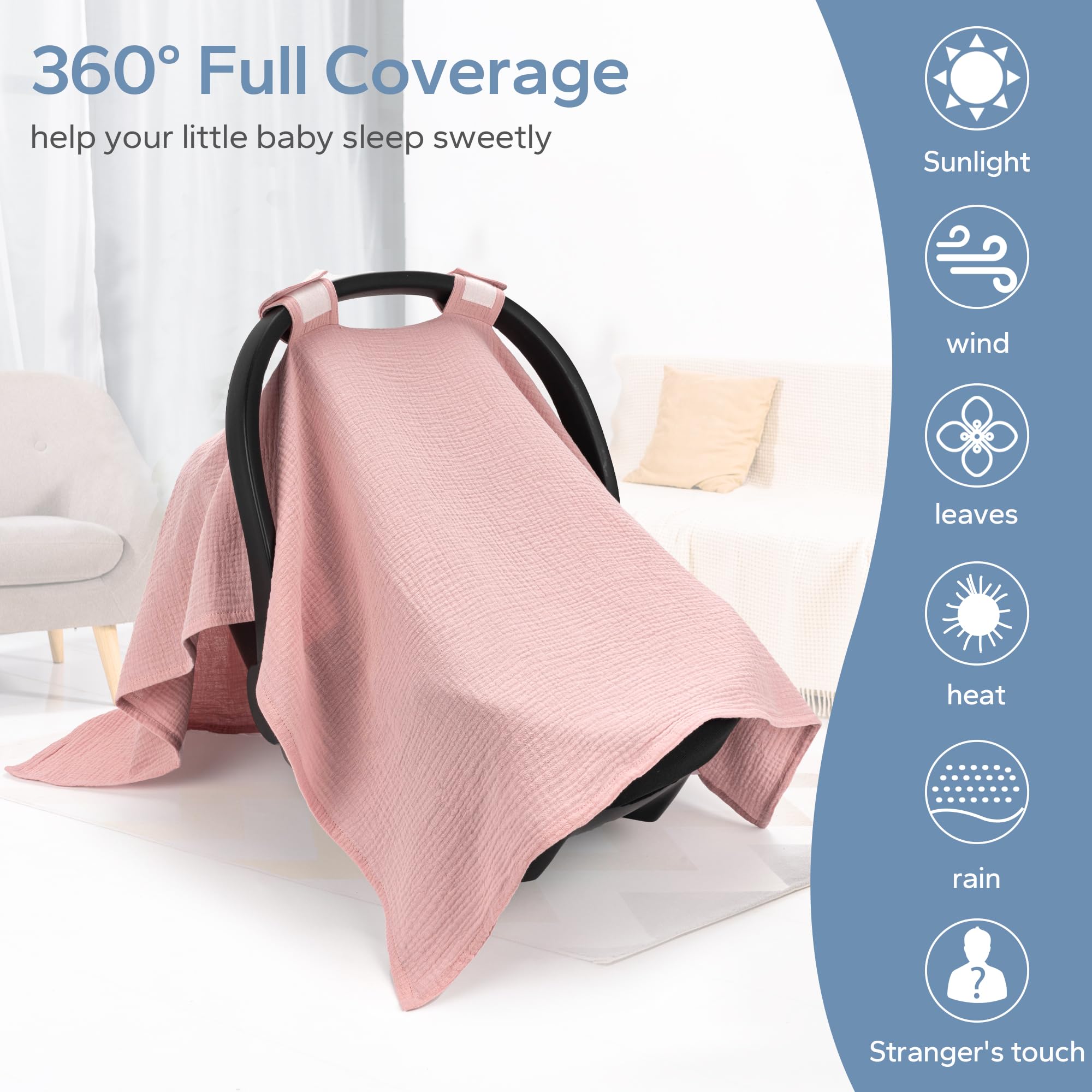 SERAPHY stroller sunshade in action protecting baby’s delicate skin.