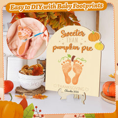 Sereliy DIY footprint sign showing birth name customization option