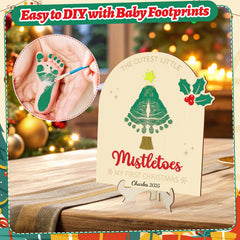 Sereliy wooden Christmas tree sign, versatile gift for baby showers and grandparents.
