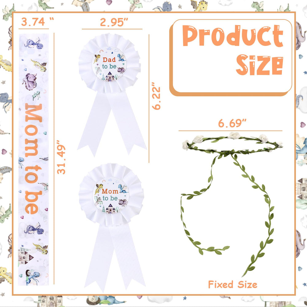 Serencatcher dragon baby shower decoration pack creates cohesive ambiance for gender reveals