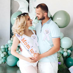 Serencatcher dragon dad-to-be pin provides a playful keepsake for guests