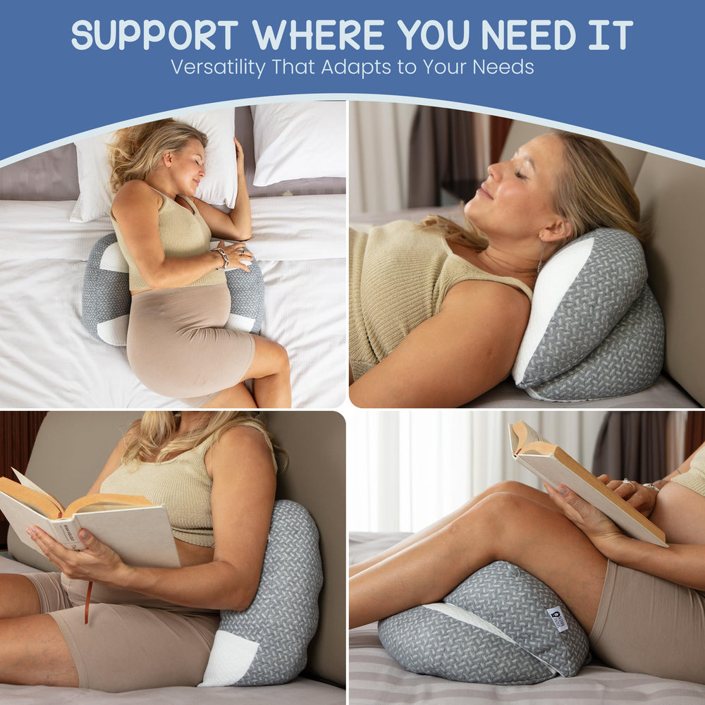 Serene Haven Plus Sized Pregnancy Pillow travel-friendly is easy to pack for trips.