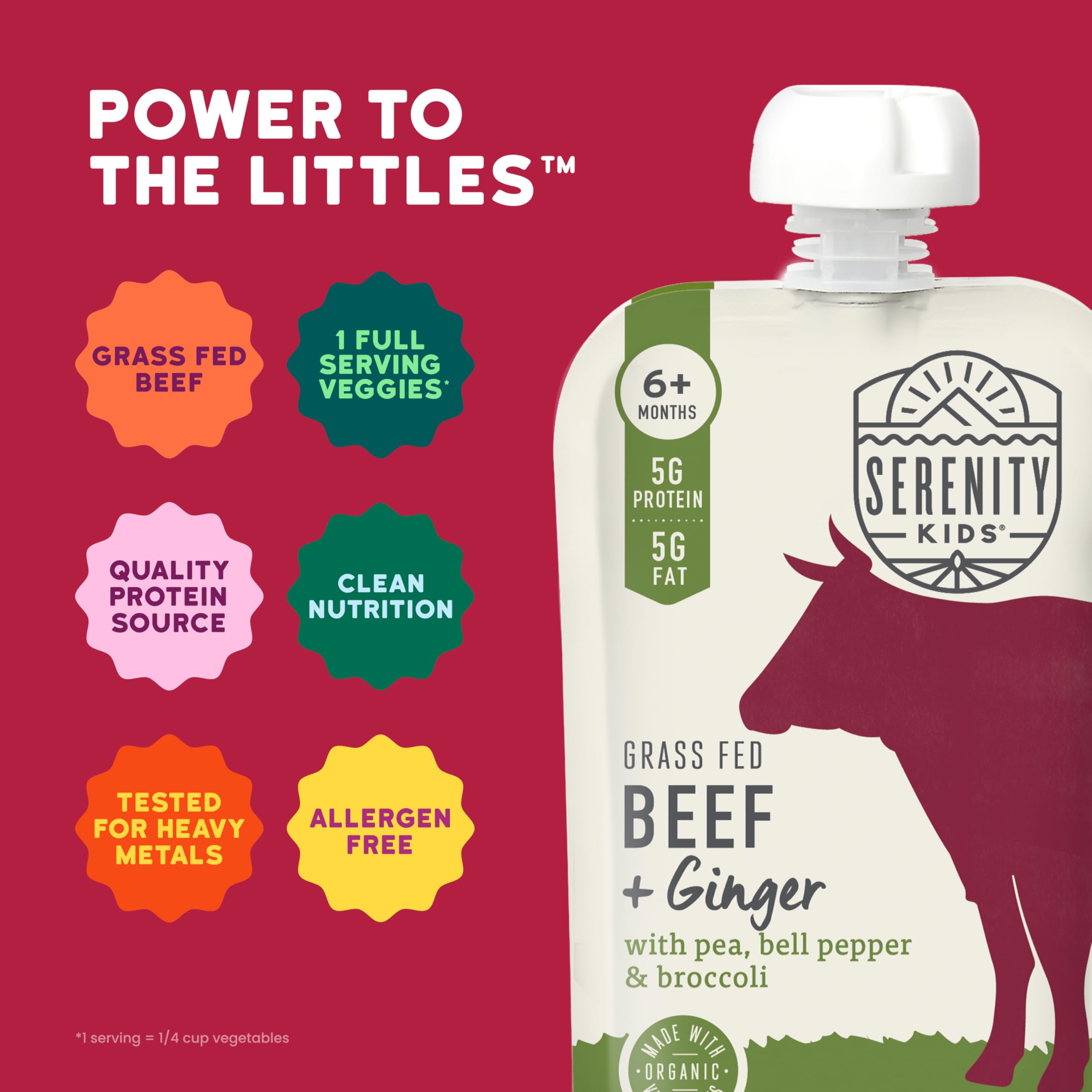 Serenity Kids bell-pepper-broccoli-pouch adds colorful veggie texture
