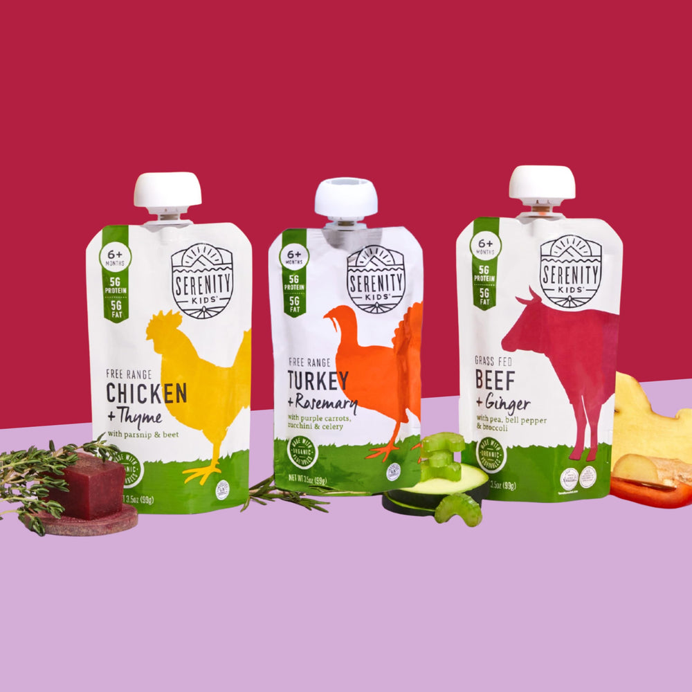 Serenity Kids BPA-free-pouch showcases safe packaging for baby food
