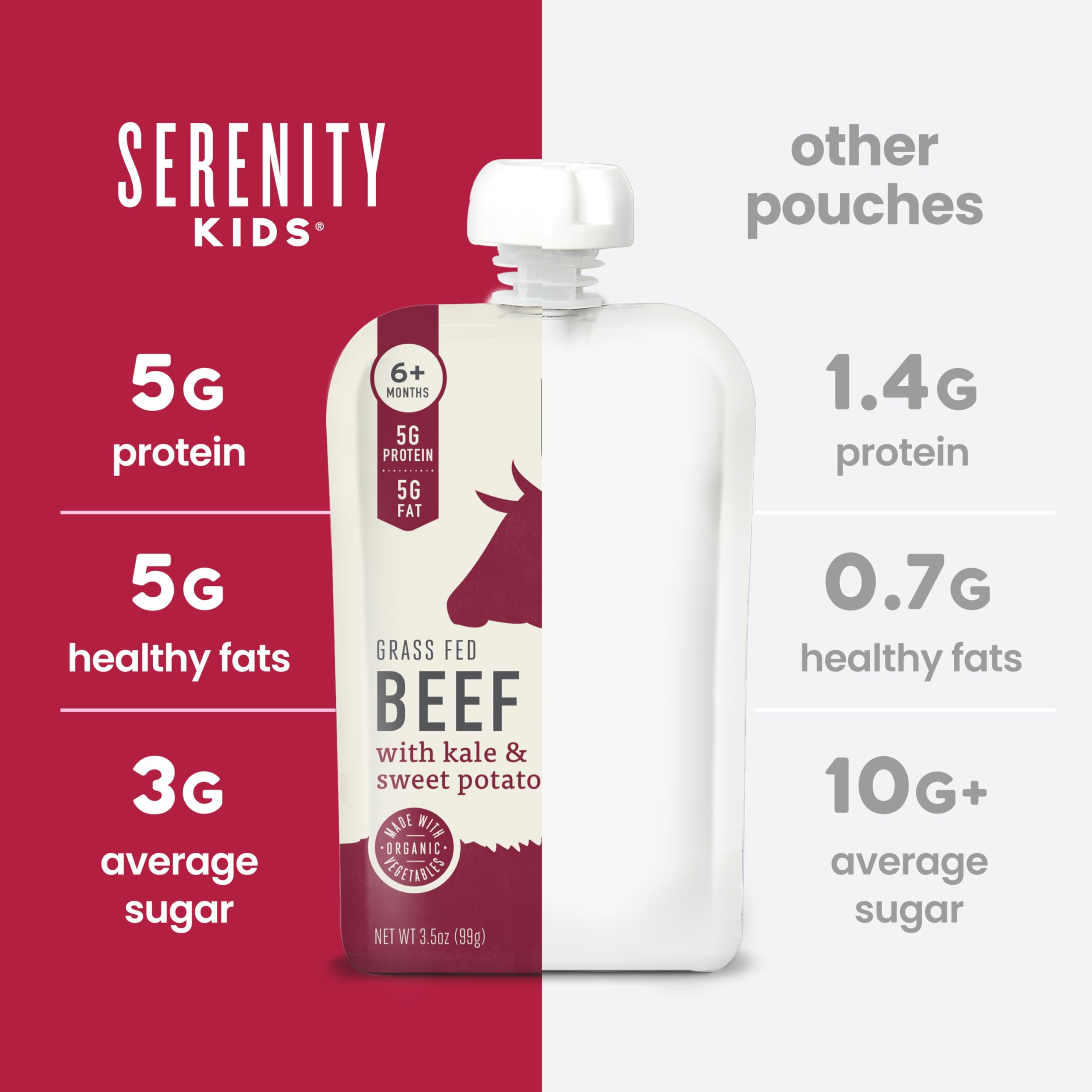 Serenity Kids family-owned brand logo on pouch implies trusted parenting support