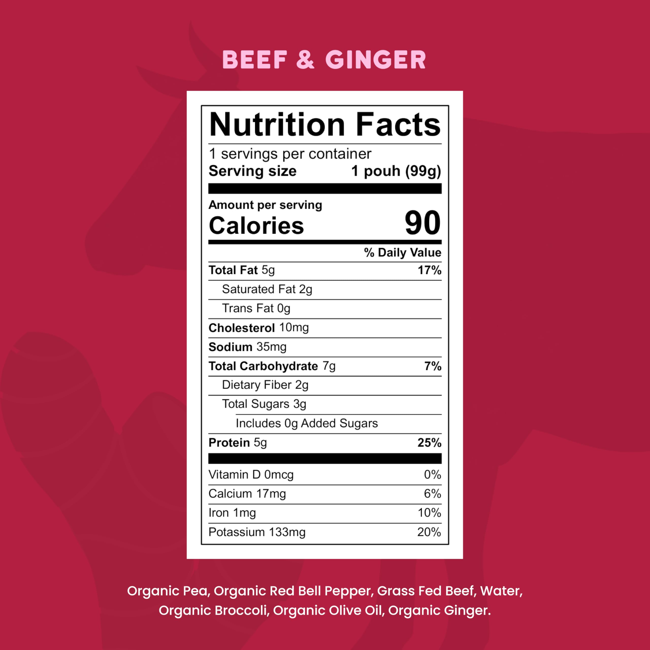 Serenity Kids grass-fed-beef-pouch highlighting protein for growing babies