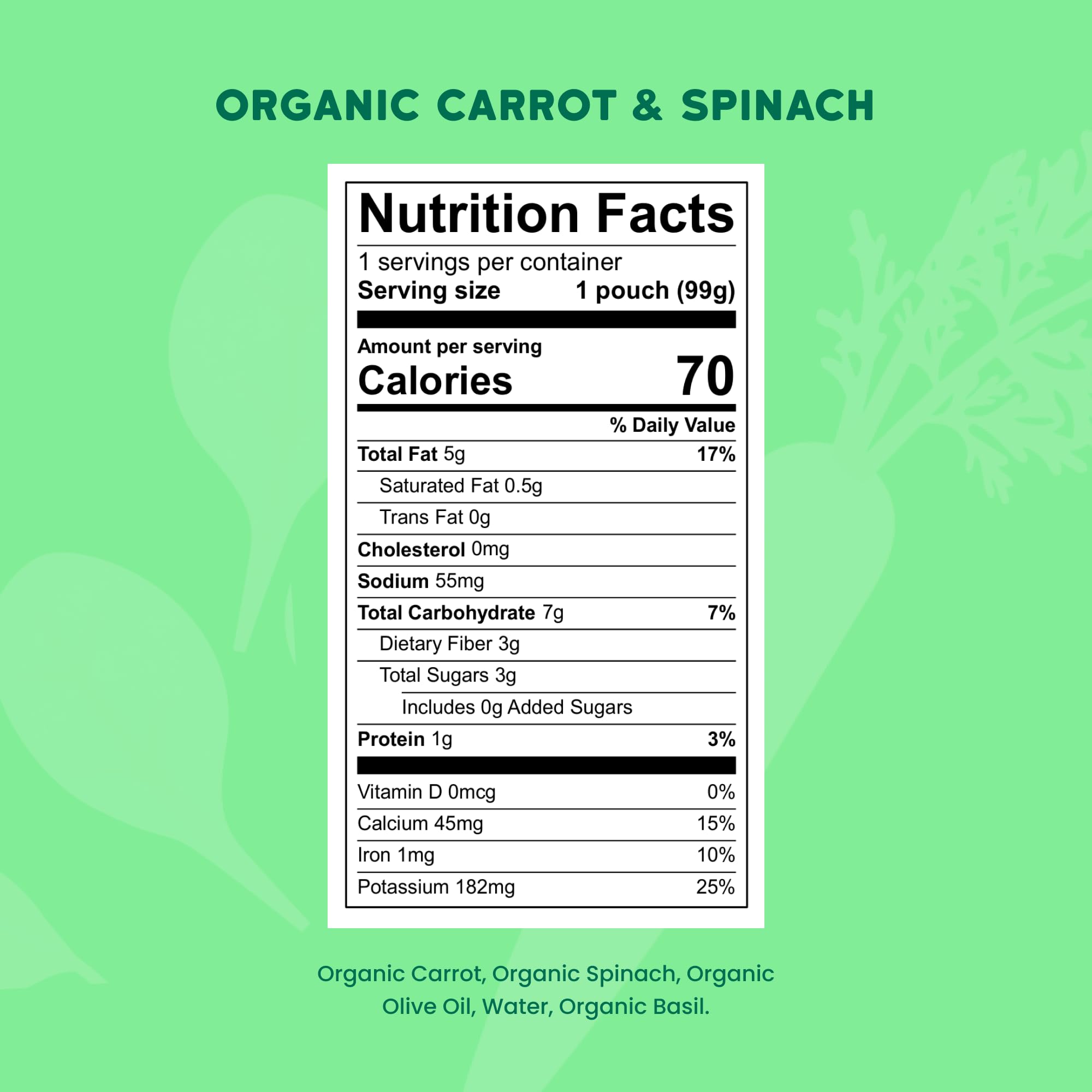 Serenity Kids olive oil-rich pouch provides healthy fats for growing babies.