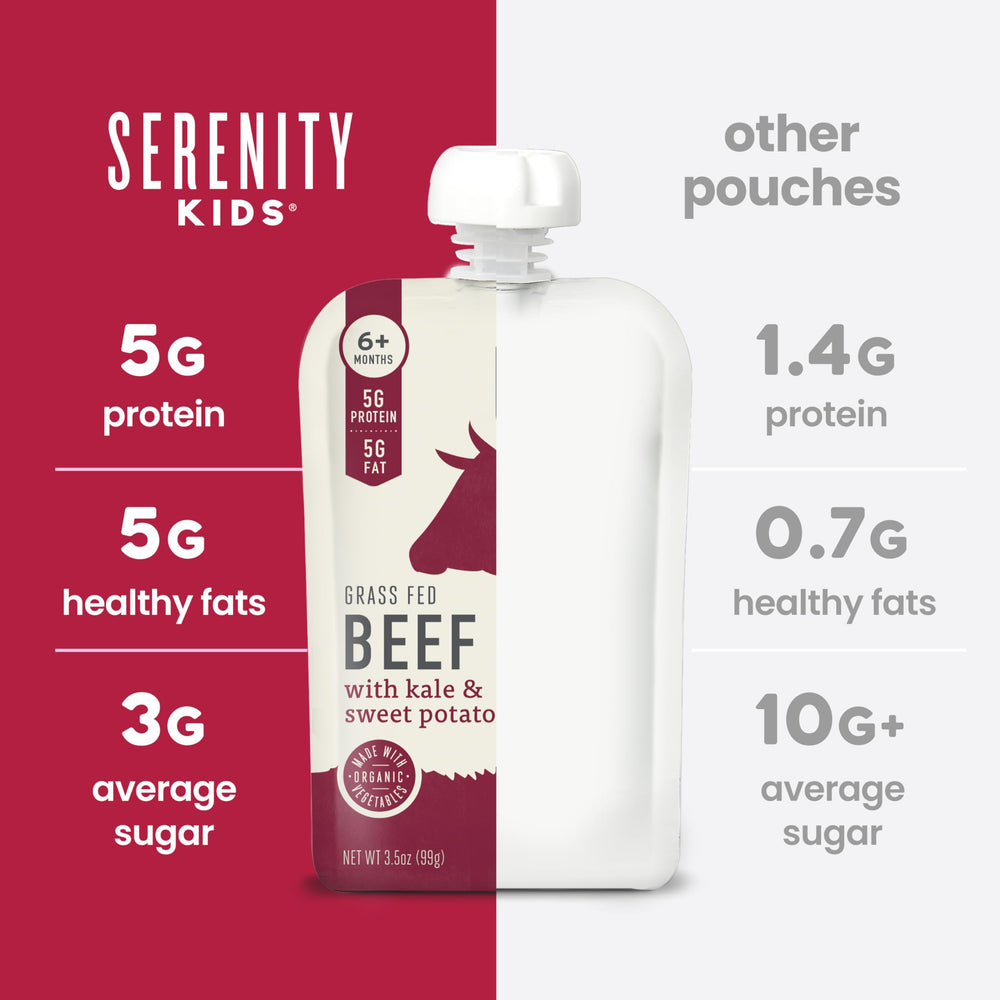 Serenity Kids on-the-go snack pouch for quick, nourishing travel moments.
