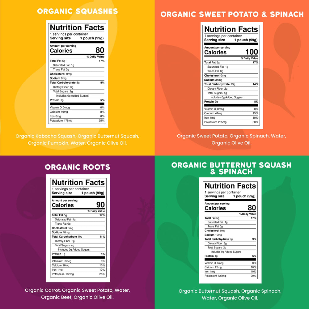 Serenity Kids organic veggie puree variety pack for flavor exploration.