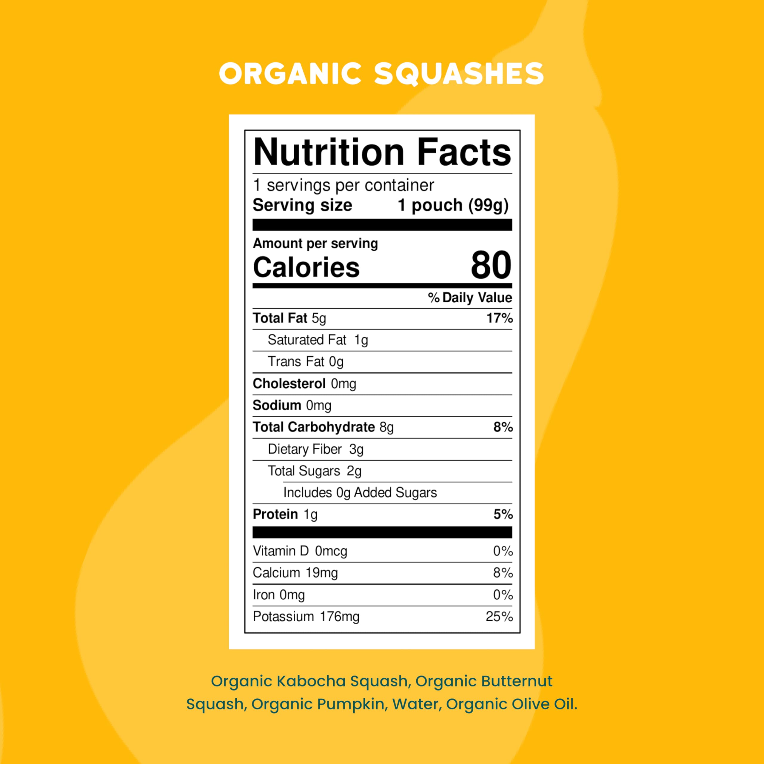 Serenity Kids organic squash blend close-up highlighting nutrient-rich vegetables for growing babies