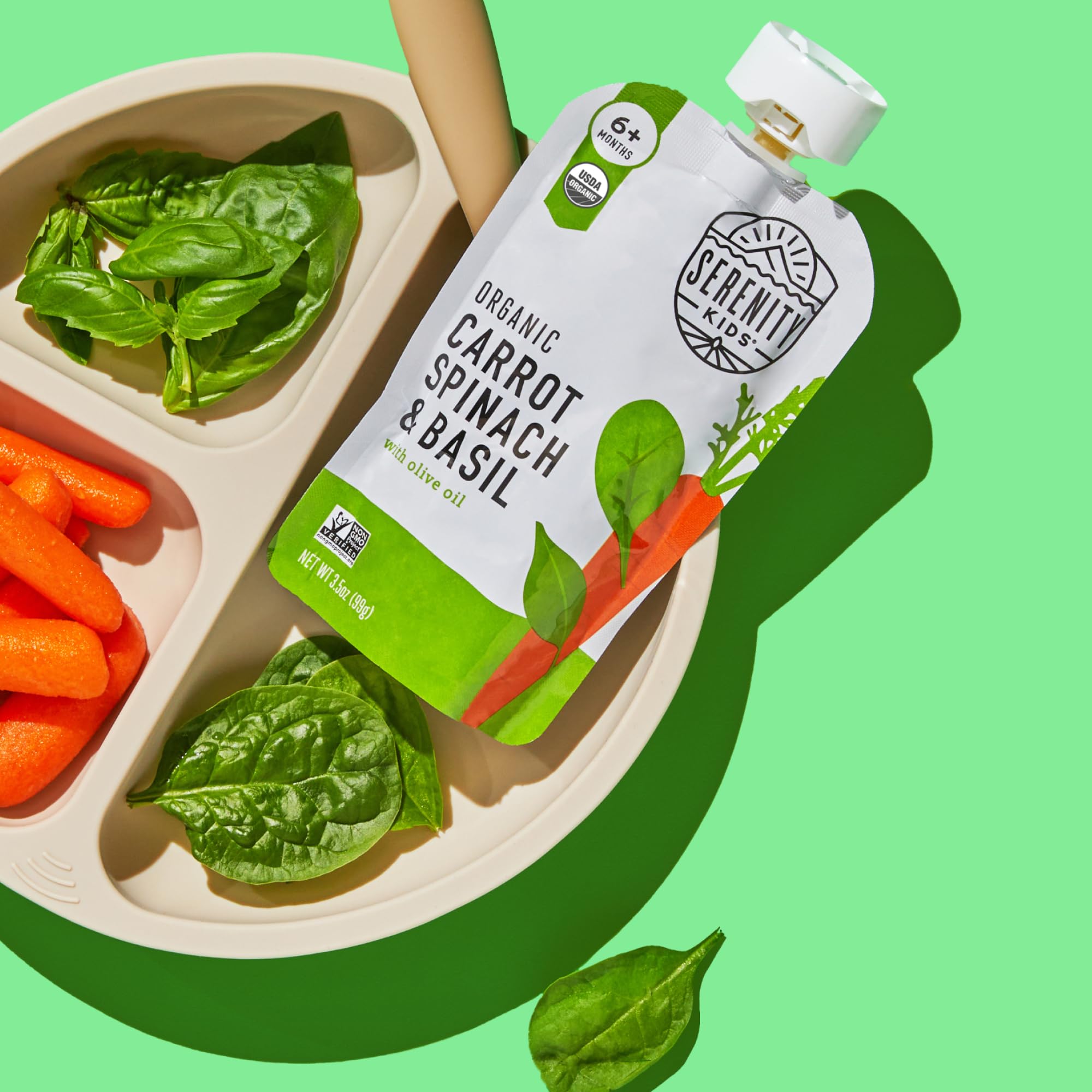 Serenity Kids TerraCycle recycling-ready pouch promotes eco-friendly choice.